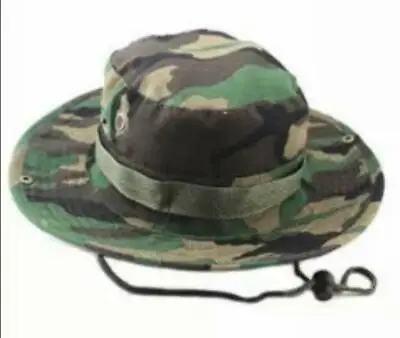 Camo Sun Hat Bucket Cargo Bush Army Boonie Summer Fishing Hats Cap Mens • £5.25