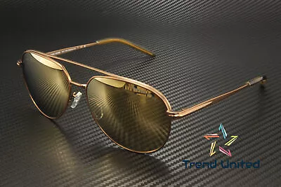 MICHAEL KORS MK1142 18927P Highlands Sand Gold Mirror 60 Mm Men's Sunglasses • $73.99