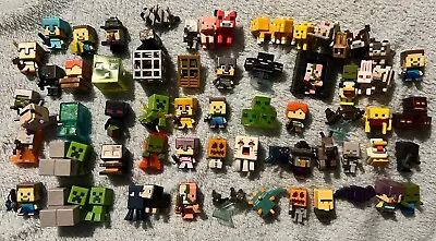 Minecraft Mini Figures Lot Over 60 + Used Mattel Mojang • $60