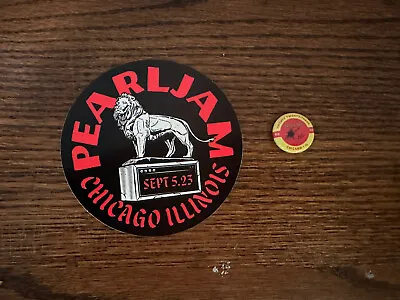Pearl Jam Chicago Sticker Button September 5 2023 • $34.17