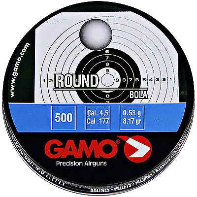 Gamo LEAD Balls BB .177 4.5mm Air Rifle Gun Round Pellets 500 Tin BB's 6320334 • £9.39