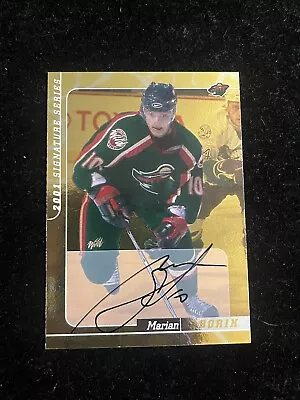 2000-01 Be A Player Signature Series Autographs Gold Marian Gaborik Auto • $19.99