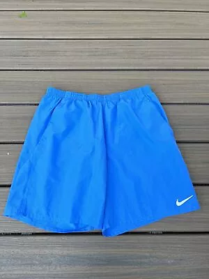 Nike Dri-Fit Men's Lined Athletic Running Shorts Size Large Blue Training • $19.99