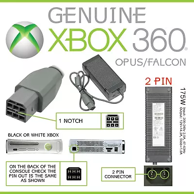 Original Genuine Microsoft OEM Xbox 360 Power Supply - All Tested And Working! • $21.99