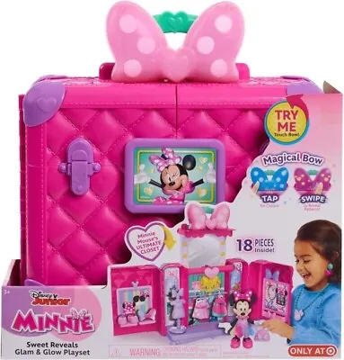 MINNIE MOUSE GLAM N GLOW PLAYSET Kids Xmas Gifts • £48.50