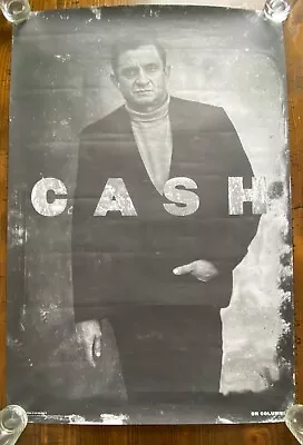 JOHNNY CASH On Columbia 24x36 Record Store PROMO POSTER Jim Marshall Photo • $14.95