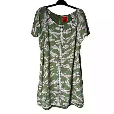 ModCloth Wildflowers Shirt Dress Dragonflies Size XL  • $23.50