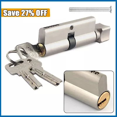 Thumb Turn Euro Cylinder Barrel Front Door Lock UPVC Anti Snap Mila BreakSafe • £7.42