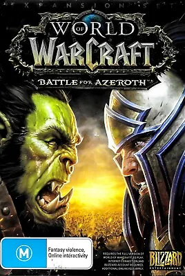 WORLD OF WARCRAFT - BATTLE FOR AZARETH - EXPANSION SET  PC Game - SEALED  • $52.95