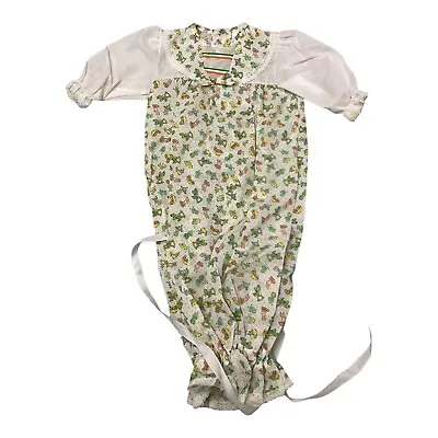 Vintage Isaacson Sleeper Nightgown Newborn Baby Animals Clowns Puppies • $15