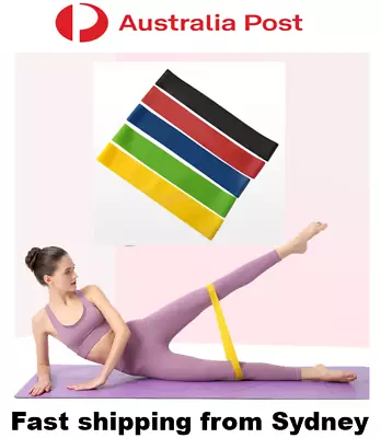 Resistance Bands Loop Yoga Pilates Resistant Strap Bands Home Gym Fitness AU  • $3.79