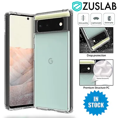 For Google Pixel 6 Pro 5 4a 5G 4 3 3a Case Zuslab Clear Slim Shockproof Cover • $13.95