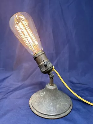 Antique WALLACE NOVELTY CO. New York Articulating Industrial  Lamp Works!! • $39.99