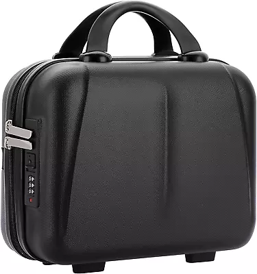 Hard Shell Vanity Cases With Combination Lock - Portable Waterproof Cosmetic Tra • £37.68