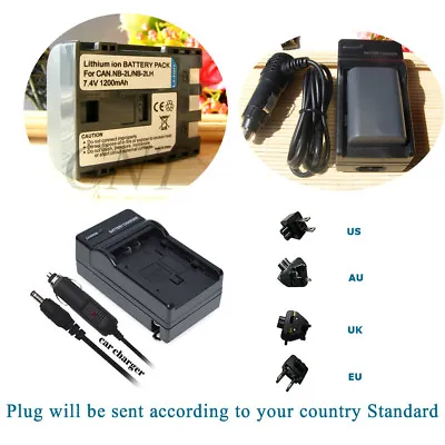 Battery +Charger For CANON EOS 350D 400D NB-2LH NB-2L PC1018 E160814 G9 G7 • $25.56