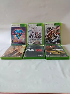 $50 • Buy XBOX 360 BUNDLE OF 6 GAMES, Bejeweled 3, Record Of Agarest War, Zero, Soul...