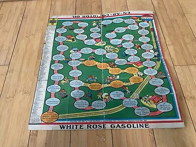 Antique EN-AR-CO Motor Oil - White Rose Gasoline 1920's Automobile Game - Gas • $19.99