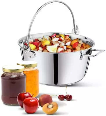 Penguin Home® Professional Jam Pan / Maslin Pan - Capacity Of 8.5/5 Liters • £11.99