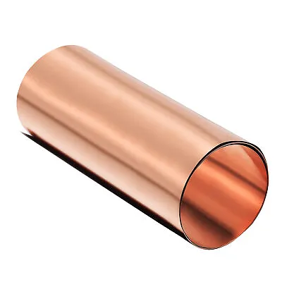 Copper Sheet Roll Metal Foil Plate 39.4“ X 7.9” • $16.15