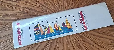 NOS Vintage Auto-Shade Car Window Sunshade - Sailboats - Retro Summer 80's!! • $21.25