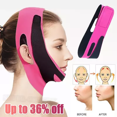 V-Line Chin Lift Up Slimming Mask Cheek Belt Face Slim Strap Band UK • £3.20