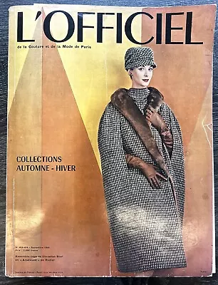 L’Officiel French Magazine Number 413-414 September 1956 Double Issue • $90