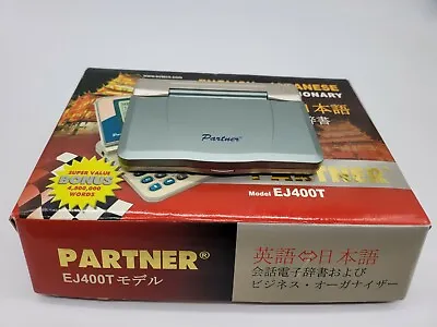 Ectaco Partner Model EJ400T English To Japanese Dictionary & Business Organizer • $36.99
