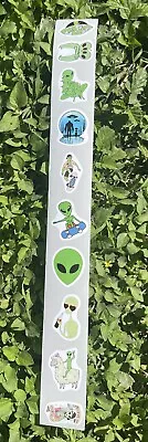 10 Alien Mini Stickers Paper Backing • $1.69
