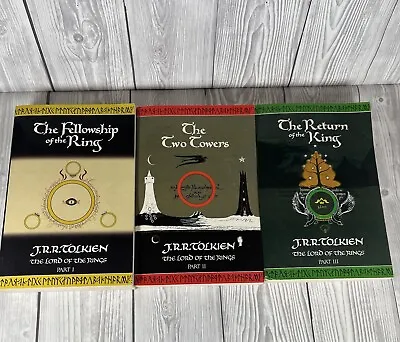 The Lord Of The Rings Trilogy Books By J.R.R Tolkien - Harper Collins 1991 • £14.99