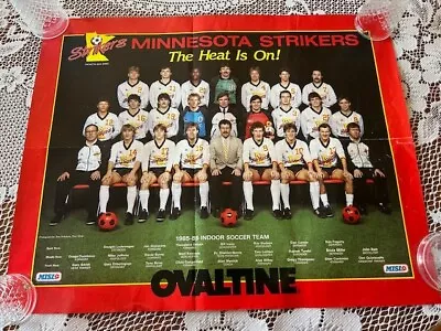 1985-86 MINNESOTA STRIKERS Soccer Team Poster-Ovaltine • $23.99