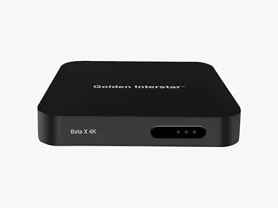 Beta X 4K IPTV-Box Linux UHD HDR Dual-WiFi HD USB IP-Receiver Golden Interstar • £55