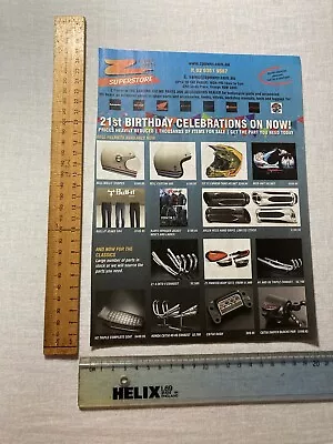 Double Sided Magazine Print AD 1 Page Motorcycle Helmet Jacket Shoes Tyres 2019 • $38.14