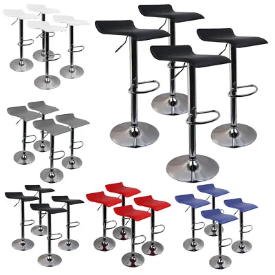 Bar Stools Set Of 4 PU Leather Adjustable Swivel Counter Height Dining Chair • $102.60