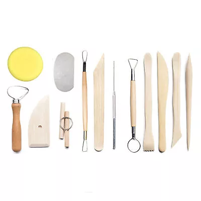 £8.62 • Buy 13pcs Pottery Clay Tools Ceramic Clay Sculpting Kit Art Pottery Modeling P6E3