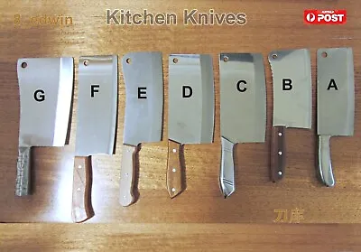 Quality Alloy Stainless Stl Kitchen Knvies Chopper Chinese Meat Cleaver Butcher • $28.50