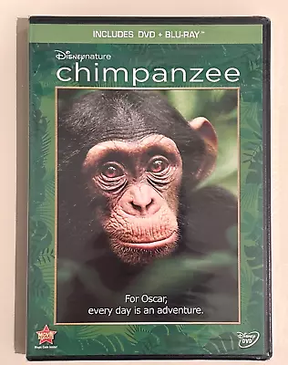 New Disney Disneynature Chimpanzee DVD + BLURAY • $1.95