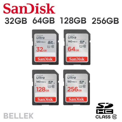 £8.99 • Buy SanDisk Ultra SD SDHC 32GB 64GB 128GB 256GB SDXC 120MB/s UHS-I U1 Memory Card
