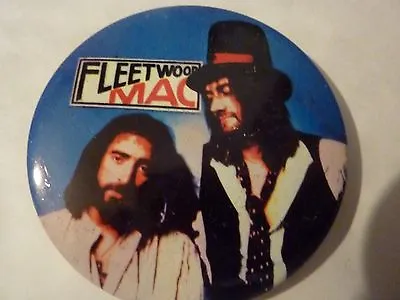  FLEETWOOD MAC  Vintage 1970's - 1980's Button Badge--- 2 ½ “****** • £1.30