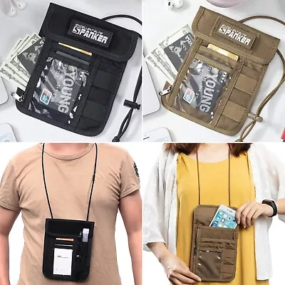 Neck Wallet Tactical Passport Card Phone Holder Pouch Travel Purse Case Cover US • $10.96