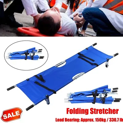 $212.27 • Buy Foldable Medical Bed Stretcher Ambulance Emergency Portable  Patient Bed