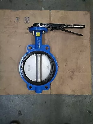 8  Butterfly Valve Wafer With Align Holes Stainless Disc Viton Seat With Handle • $348.60