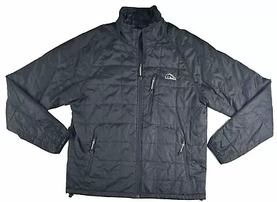 LL Bean PrimaLoft Packaway Jacket Quilted 288303 Black Mens Size Large • $46.99