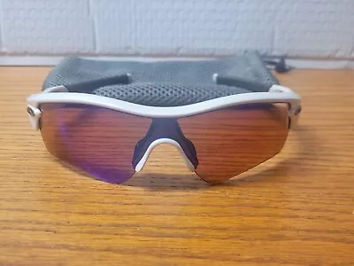Oakley Radar Sunglasses 09-673 White Chrome Blue Iridium • $70