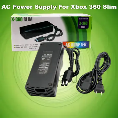 For Microsoft Xbox 360 Slim 360S Power Supply Adapter Brick Charger Power Cord E • $18.99