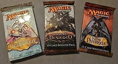 SCARS Of MIRRODIN Block Booster BESIEGED NEW PHYREXIA MtG Mox Opal? Blightsteel? • $85