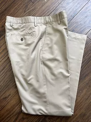 ADIDAS ClimaLite Beige Khaki Golf Pants Men’s Size 32x32  100% Polyester • $19.99