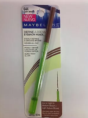 Maybelline Define-A-Brow Eyebrow Pencil LIGHT BROWN # 644 NEW. • $28.04