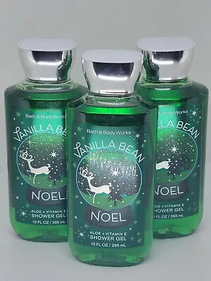 Bath & Body Works  Vanilla Bean Noel Shower Gel X3 10oz Each • $27.96