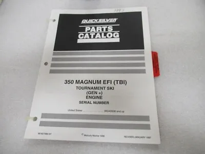 PM171 1997 Quicksilver 350 Magnum EFI (TBI) Engine Parts Catalog 90-827680-97 • $25.40