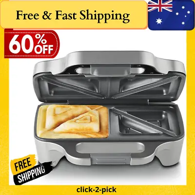 $63.20 • Buy Sunbeam Toasted Sandwich Press Toaster Big Fill Toastie Large 2x Jaffle Maker AU